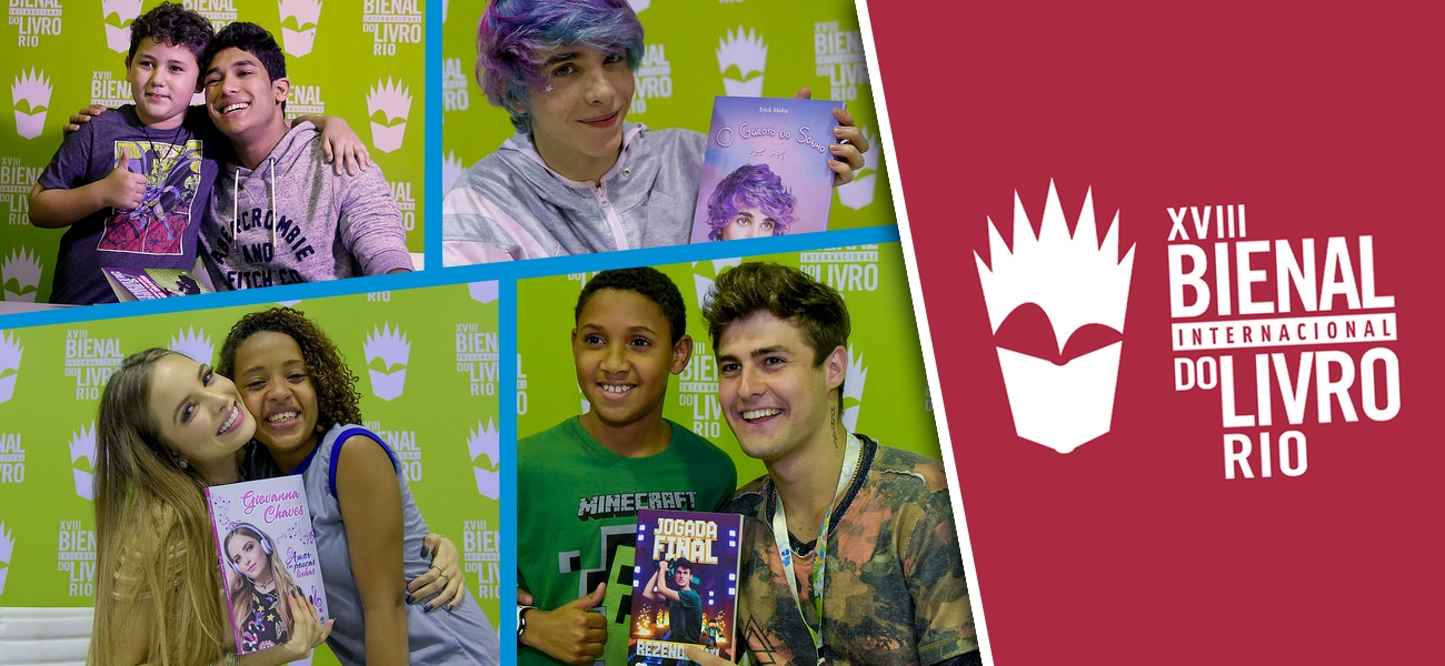 RezendeEvil e Giovanna Chaves marcam presença na Arena #SemFiltro da Bienal do Livro Rio