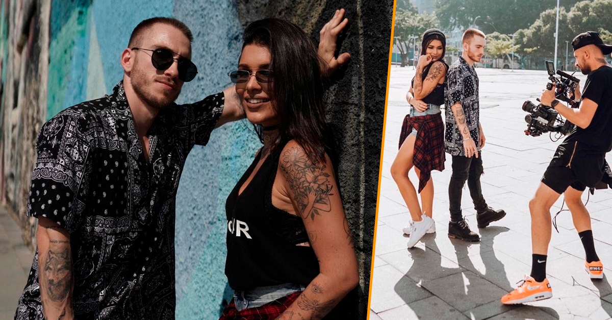 Lary grava clipe com Dreicon pelas ruas do Rio e recebe mensagem de Dulce Maria; saiba mais!