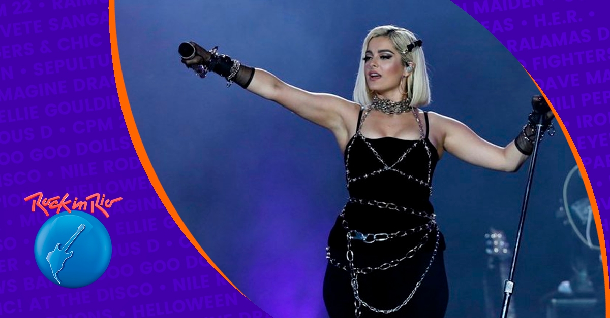 Rock In Rio | Bebe Rexha dá show de simpatia no primeiro dia de festival