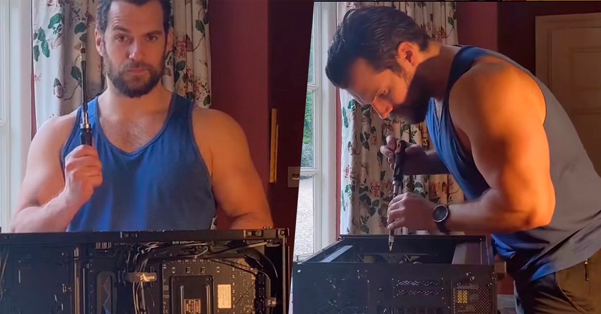 Henry Cavill posta vídeo montando computador e vira sensação na internet; assista!