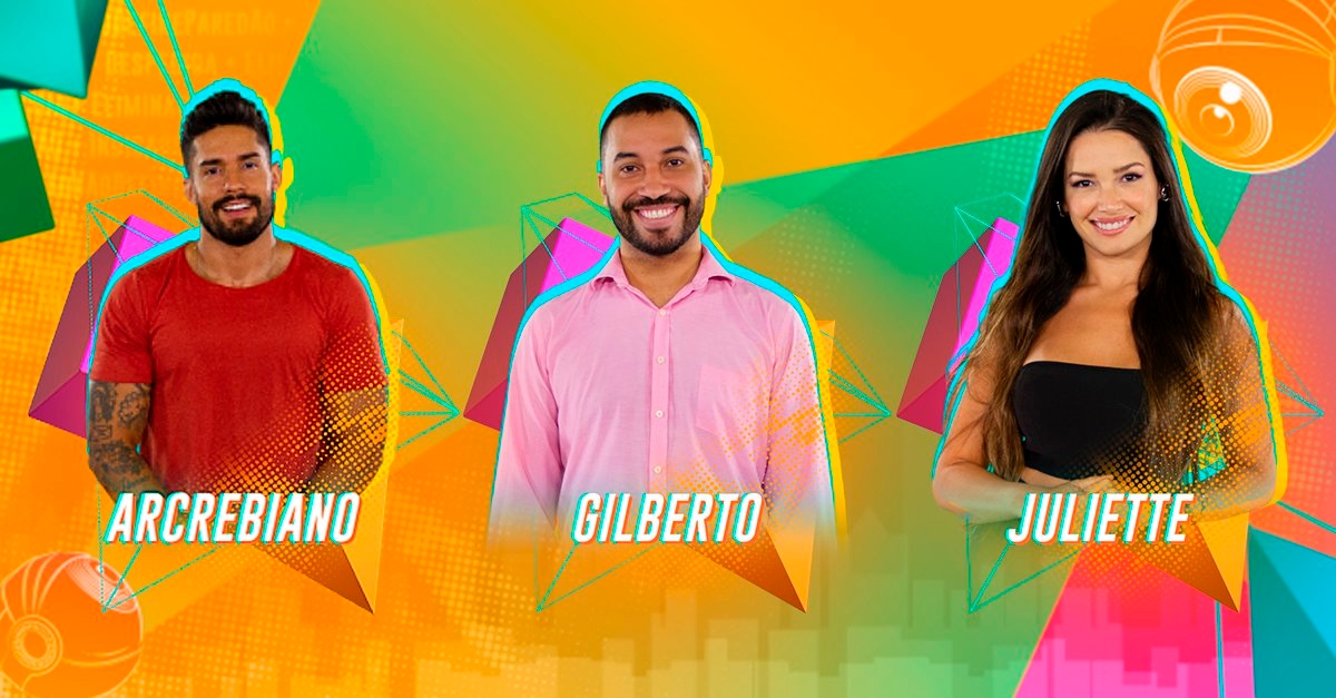 BBB21 | Arcrebiano, Juliette e Gilberto estão no paredão