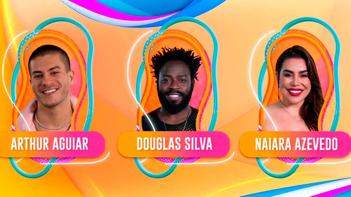 BBB22: Arthur, Naiara e Douglas estão no terceiro paredão do reality; saiba mais!