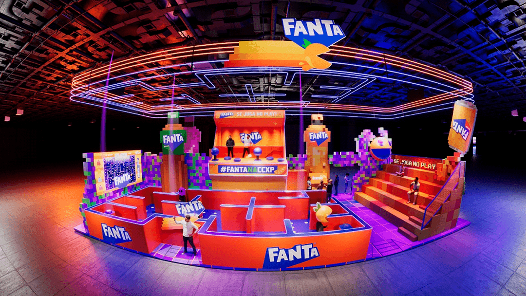 Fanta leva arcades com experiências imersivas inspiradas em Pac-Man para a CCXP23