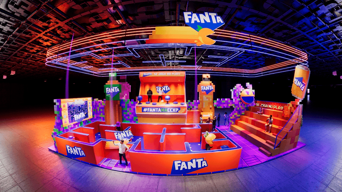 Fanta leva arcades com experiências imersivas inspiradas em Pac-Man para a CCXP23