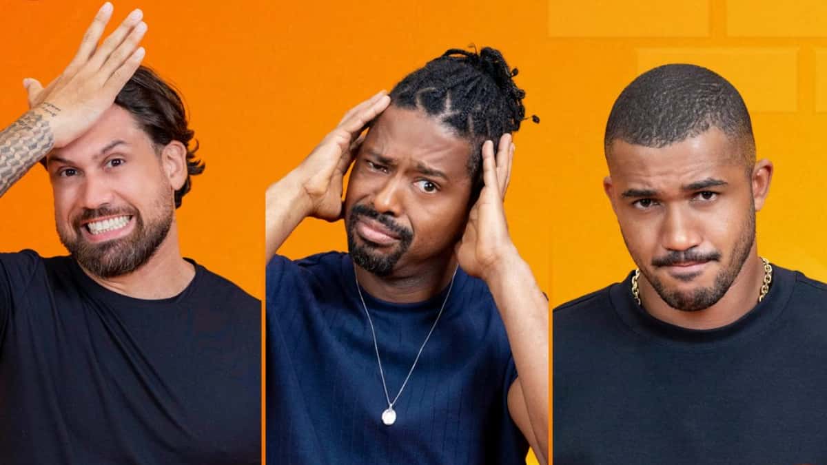 Leandro, Matheus e Brigido formam o segundo paredão do BBB26