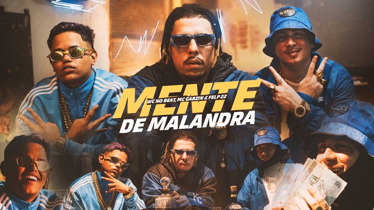 WC NO BEAT ft. Mc Gabzin & Felp 22 - Mente de Malandra (Clipe Oficial)