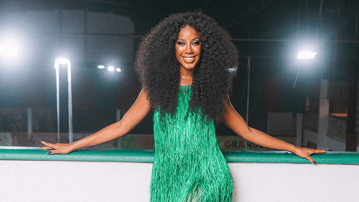 Camilla de Lucas estreia no Carnaval do Rio de Janeiro como musa da Grande Rio