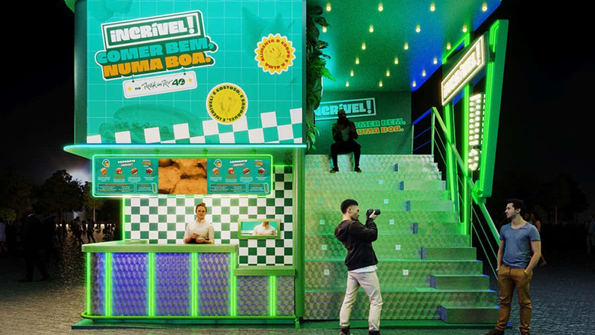 Incrível! leva alimentação plant-based e espaço instagramável ao Rock in Rio 2024