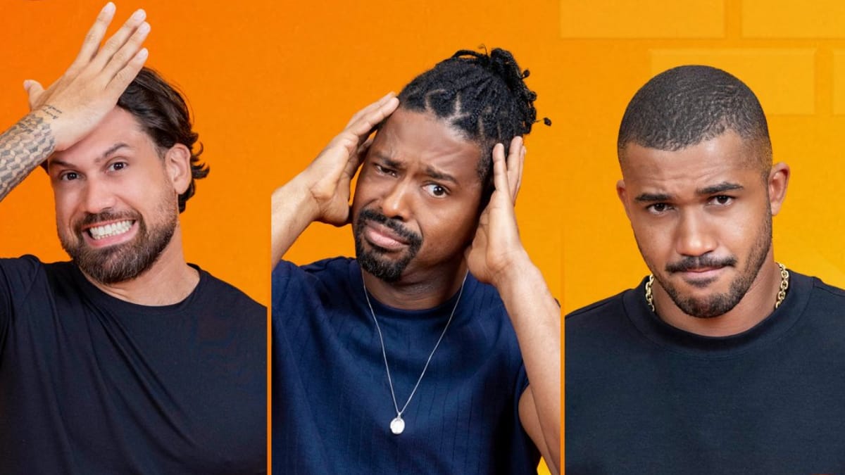Leandro, Matheus e Brigido formam o segundo paredão do BBB26